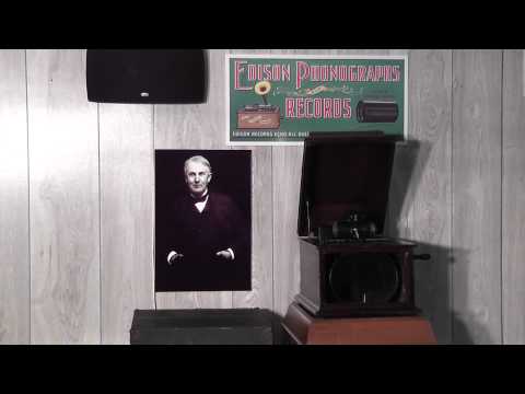 Edison blue amberol cylinder 3592 Sabre & Spurs March by the NY Military Band