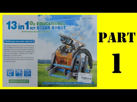 13 in 1 Solar Robot Kit PART 1 Motor and gearbox