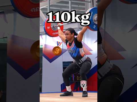 Fransheska Matias (69kg Dominican Republic) 110kg Snatch 2026 Pan Am #weightlifting championships