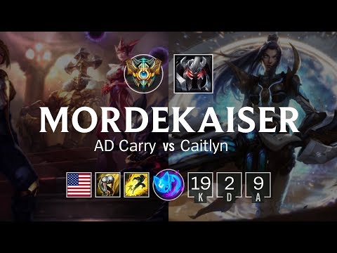 Mordekaiser Bot vs Caitlyn - NA Challenger Patch 8.24