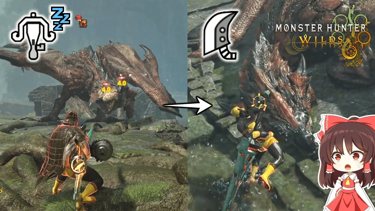 ついに「睡眠 真・溜め斬り」を1人で完結してしまうワイルズハンター【ゆっくり実況】【モンハンワイルズ】