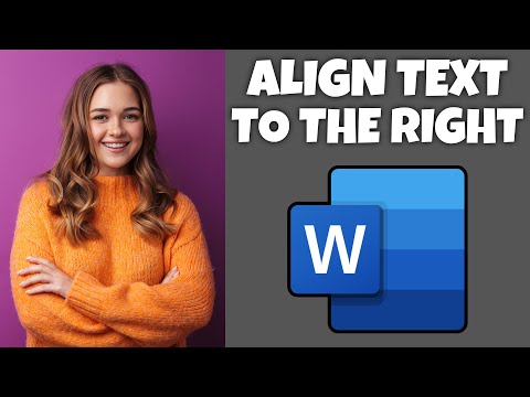 How To Align Text To The Right In Microsoft Word | Step By Step Guide - Microsoft Word Tutorial