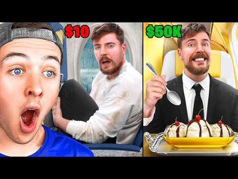 BECKBROS React To MR BEAST CHEAP vs EXPENSIVE AIRPLANES!