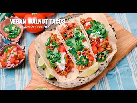 Walnut Meat Vegan Tacos Recipe 🌮 | Easy & Healthy Plant-Based Tacos