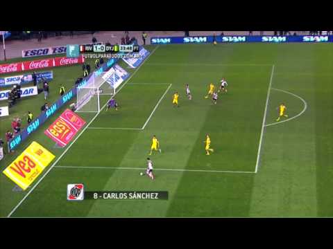 Gol de Sánchez. River 1 - Defensa 0. Fecha 4. Torneo Primera División 2014. FPT