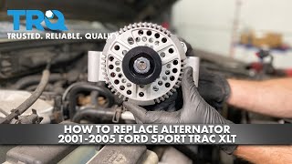 How to Replace Alternator 2001-2005 Ford Sport Trac XLT