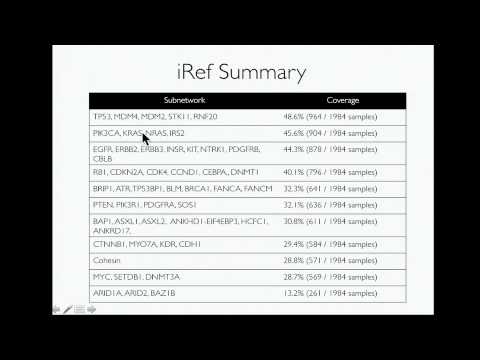 TCGA: Pathway and Network Analysis of Somatic Mutations Across Cancer Types in TCGA - Ben Raphael