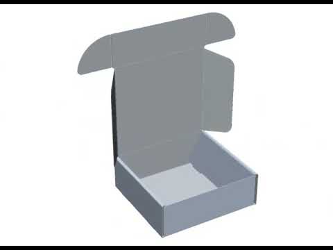 corrugated cardboard folding box structure show