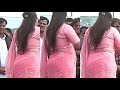 South Indian Actress Navneet Kaur Hot Look In Pink Saree
