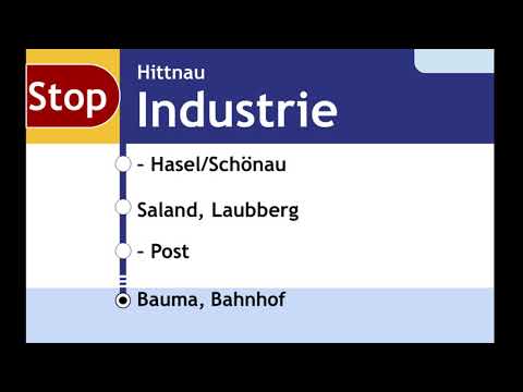PostAuto Ansagen - 835 Pfäffikon ZH-Hittnau-Bauma