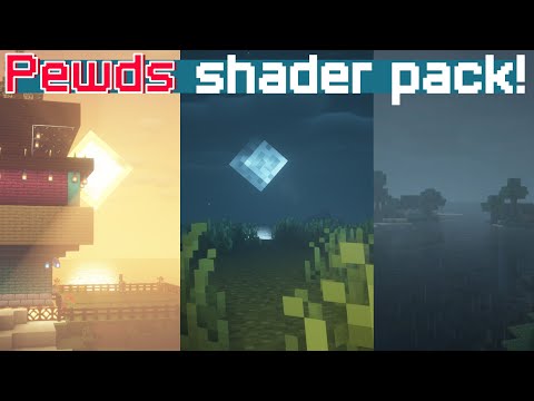 What shader pack did Pewdiepie use in his minecraft hardcore series? #Shorts
