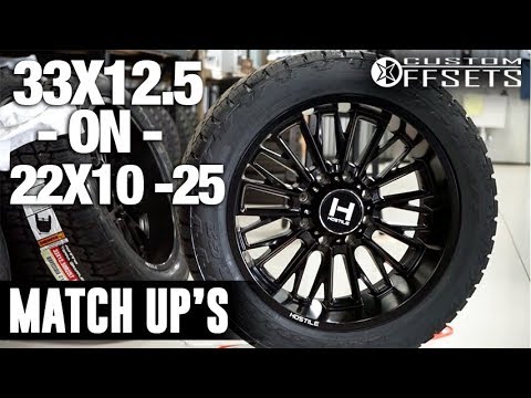 Custom Offsets Match Up: 33x12.5 on a 22x10 -25