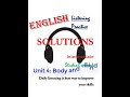 Solutions Student S Book Unit 4 Body And Mind Improve English Listening Skills