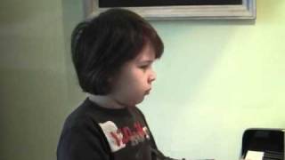 Lukas spielt Piano 5 (Blues)