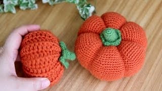 preview picture of video 'How to Crochet a Halloween Pumpkin 할로윈데이 펌프킨 코바늘뜨기 호박 핀쿠션 만들기1'