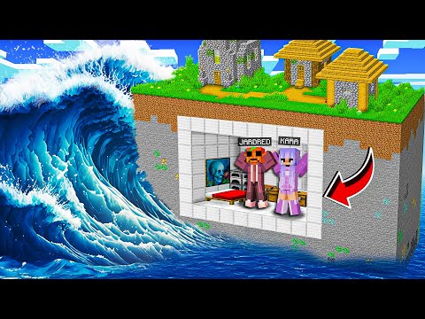Bunker Apocalipsis VS El Tsunami Mas Gigante en Minecraft!