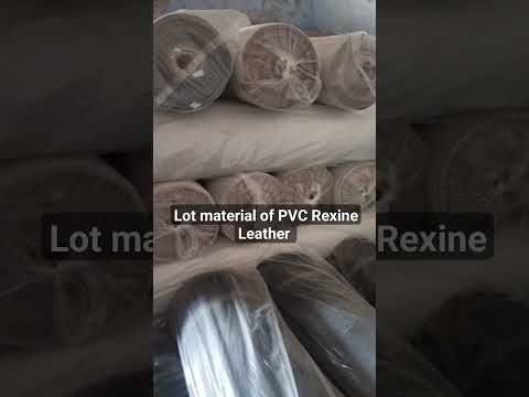 Blue tricot pvc rexine stock lot