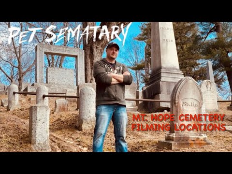PET SEMATARY FILMING LOCATIONS at MT. HOPE CEMETERY 2024! Then & Now