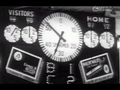 1958 Stanley Cup Final. Game 1. Montreal Canadians vs Boston Bruins.