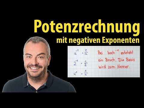 Calculating powers with negative exponents - simple examples | Lehrerschmidt