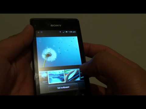 Sony Xperia E: How to Change the Wallpaper