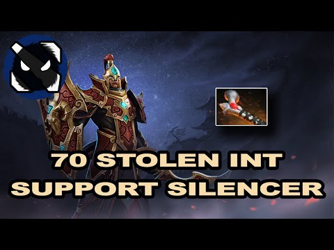 Support Silencer Stole 70 Int! | Full Game (Dota 2 7.24)