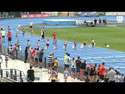 Girls Under 10 60m Hurdles H1 - 2020 State Combined Events Championships // LAVicTV