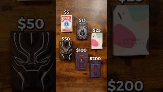 From $5 Playing Cards To $200 Playing Cards! 😮 #asmr #expensive #cheap #pov #shuffle #fyp #viralvid
