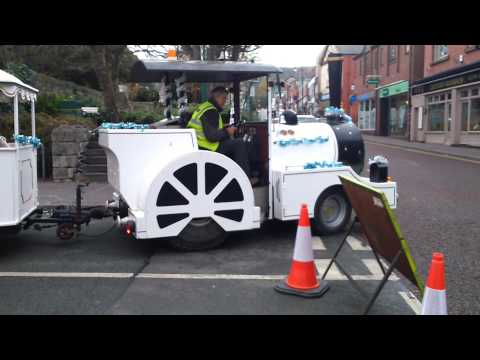 Prestatyn 6.12.2014 - Land train at the Christmas Festive Fun Day