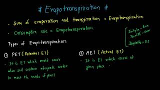 26. Evapotranspiration ||Water Resource Engineering