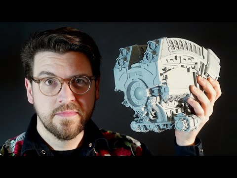 Warhammer model's body bigger than my (HUGE) head: WARLORD TITAN