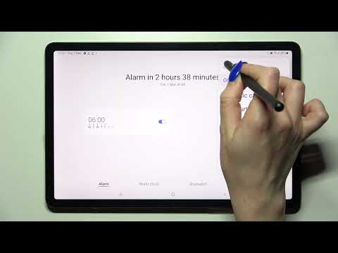 Samsung Galaxy Tab S8 - How To Setup Alarm Clock