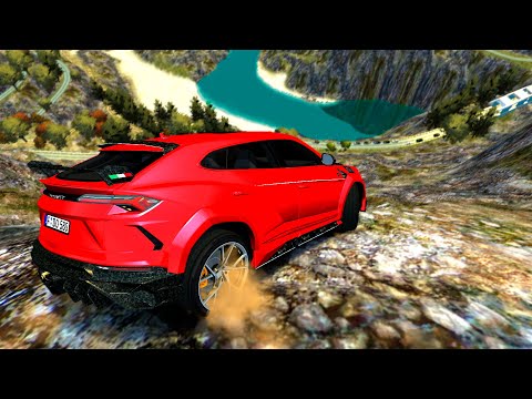 GTA 4 Cliff Drops & Crashes (Real Cars Mods) ep.59