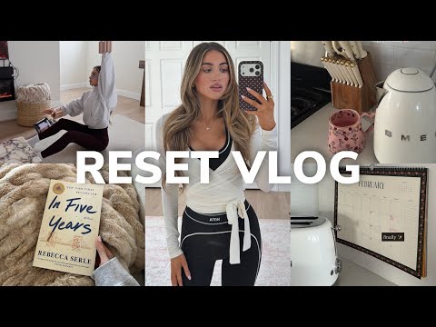 SUNDAY RESET VLOG ❥ healthy habits, working out, mini glow up & journaling