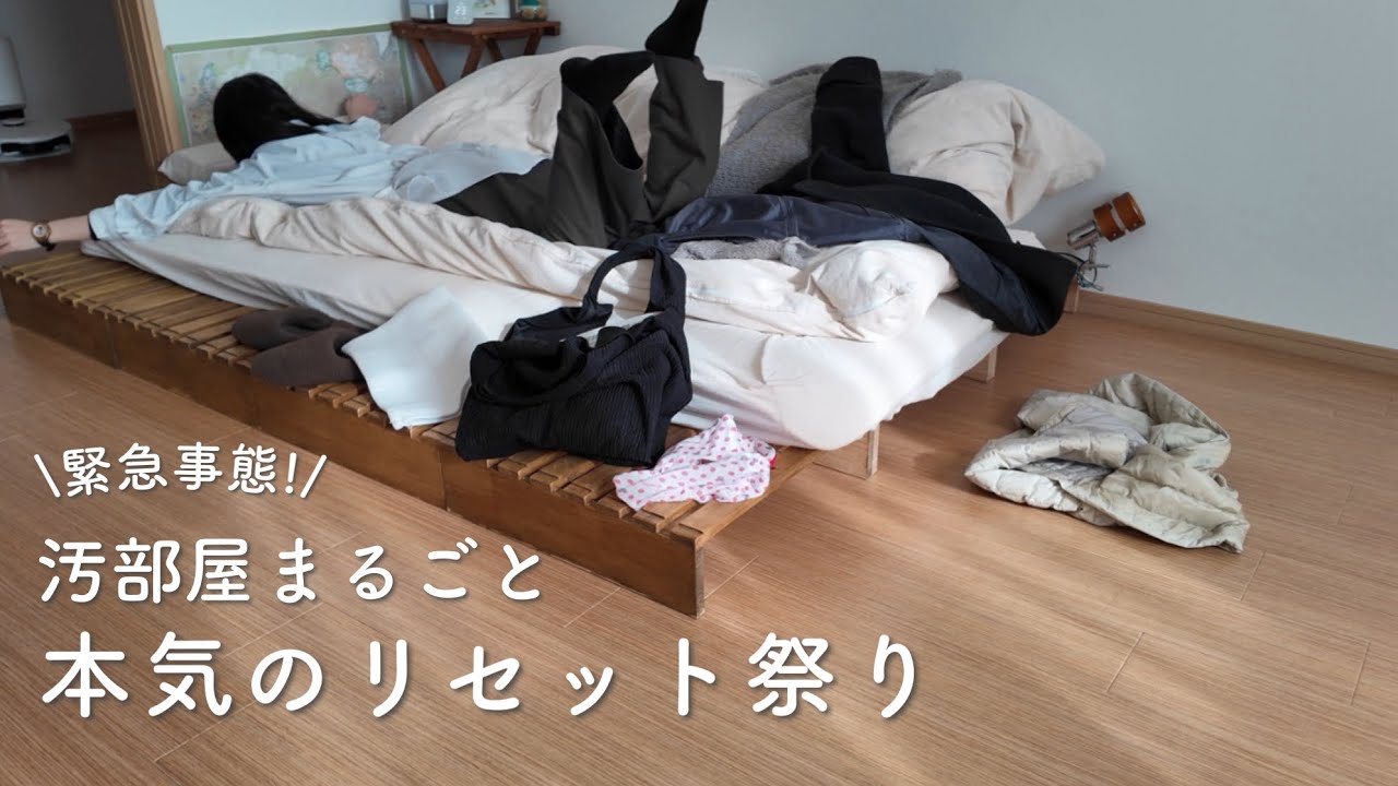 【閲覧注意】ミニマリストなのに汚部屋!?  来客があるので大急ぎで全力片付け！
