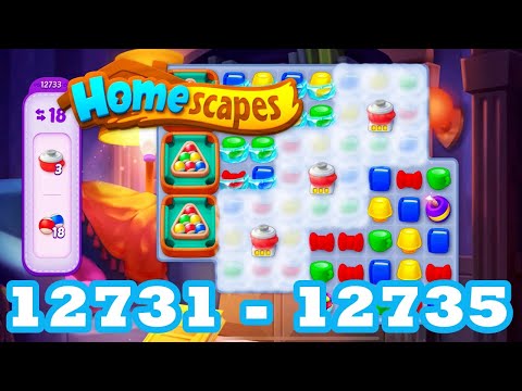 Homescapes Level 12731 - 12735 HD 3 - match puzzle Gameplay | android | IOS | 12732 | 12733 | 12734