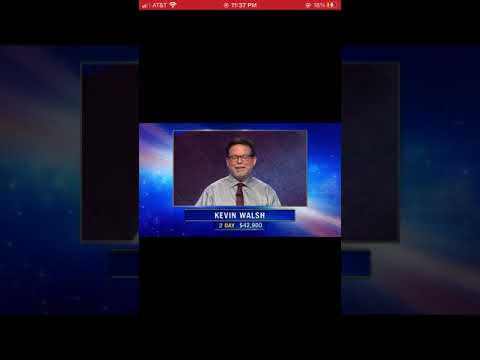 Jeopardy #8256 Intro Kevin Walsh day 3