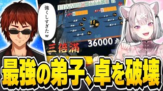 【#にじさんじ麻雀杯2026】1年かけて育てた新弟子・健屋花那の三倍満が炸裂し、爆笑しながら雲母たまこに謝罪する天開司