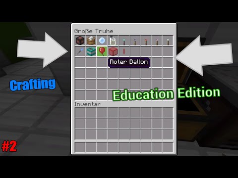 Minecraft Bedrock Crafting #2 (Education Edition) Tutorial / PS4 / MCPE / Xbox / Switch / Win10