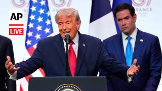 LIVE: Trump speaks at the end of the G7 summit in France 