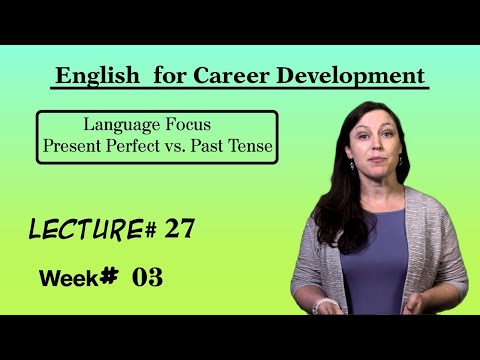 English for Career Development l Lecture 27