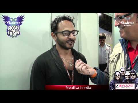 Nikhil Chinnappa at the Metallica concert - With Vladivar