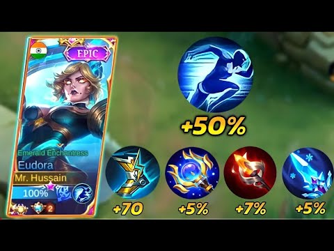 EUDORA 999% FULL SPEED BUILD | No One Can Catch You | Must Try | Mlbb