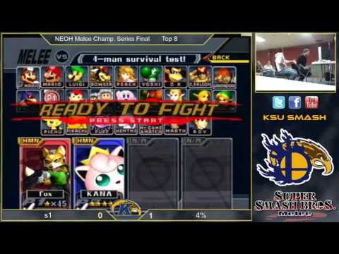 NEOH Melee CS Final - Loser's Quarters - S1 (P1) vs 4% (P2)