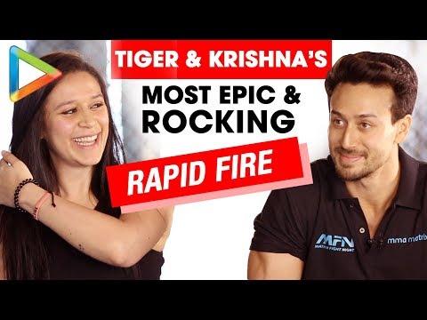 ROCKING: Tiger Shroff & Krishna Shroff's Rapid Fire On Salman, Hrithik, Love & Biopics Video