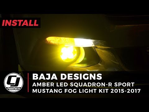 2015-2017 Mustang Install: Baja Designs Amber Squadron-R Sport LED Fog Light Kit