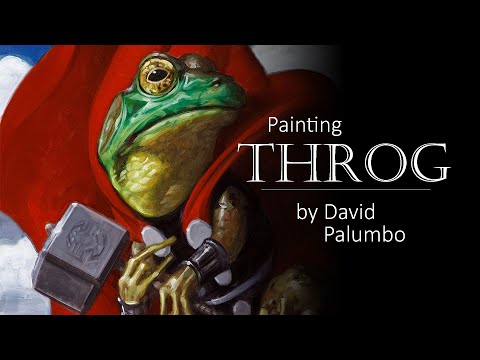 Painting Throg in Oils by David Palumbo