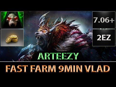 Arteezy [Ursa] Fast Farm 9min Vlad 2ez4rtz ► Dota 2 7.06d