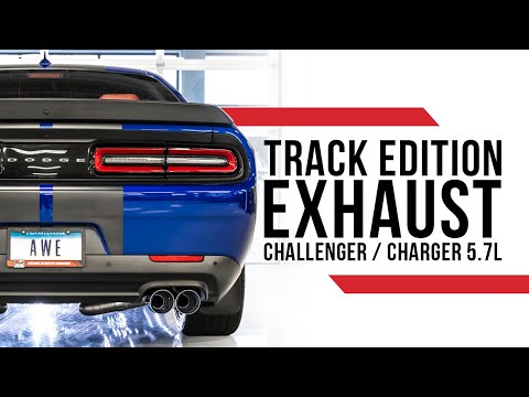 AWE Tuning 2017+ Dodge Charger 5.7L Track Edition Exhaust - Diamond Black Tips