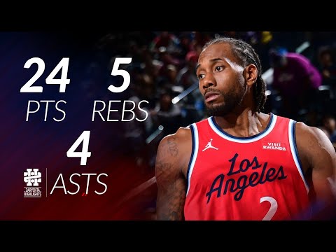 Kawhi Leonard 24 pts 5 rebs 4 asts vs Lakers 25/26 season